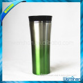 double wall stainless steel gradient color mug